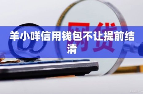 羊小咩如何聪明地提前结清节省大钱