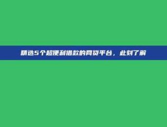 网贷平台借款