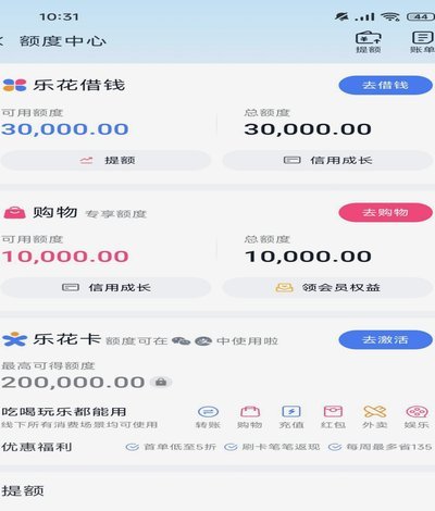分期乐取现与消费额度全解析
